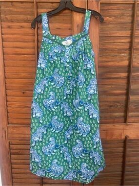 Printfresh Tiger Print Cotton Nightgown  M